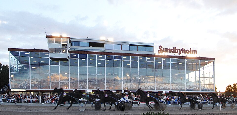 Harness racing track "Sundbyholm" in Eskilstuna Sweden.