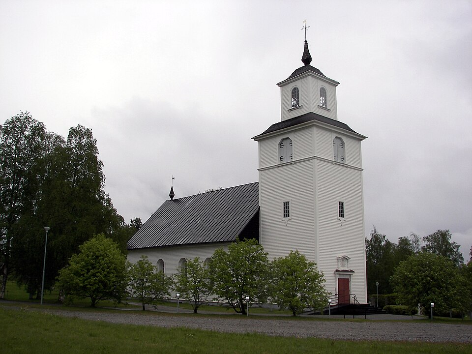 Fjällsjö church in Backe, Sweden.