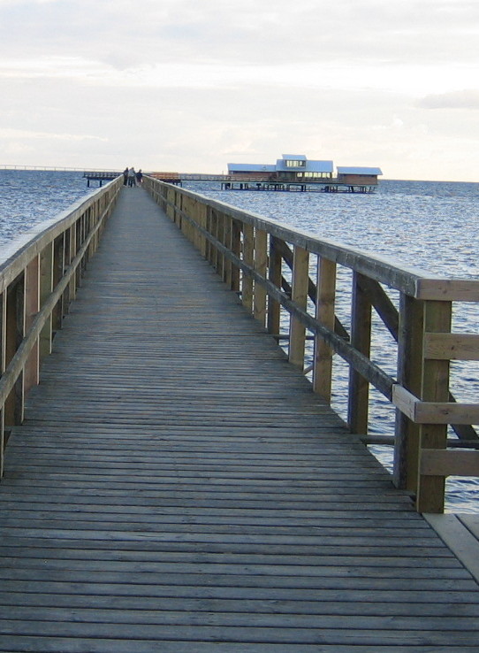 Långa Bryggan (the long jetty) in Bjärred, Sweden.