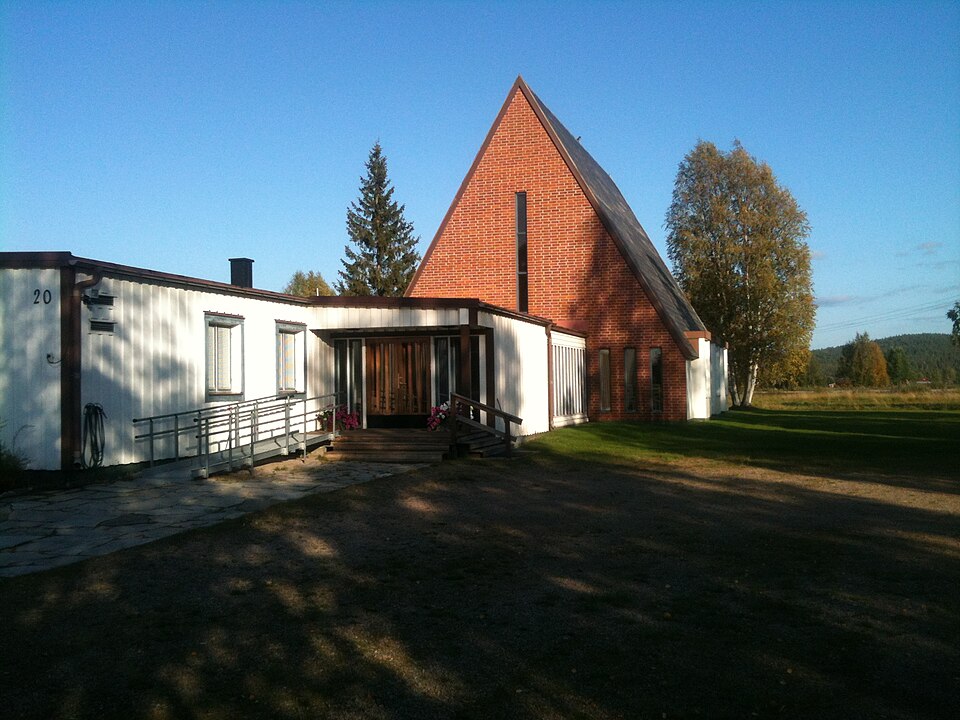 Juoksengi kyrka, bild tagen på eftermiddagen den 1 september 2014.