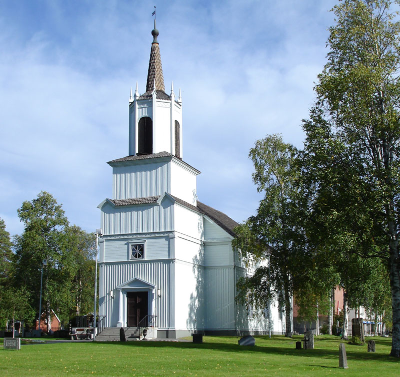 Malå church in Swedish Lapland.