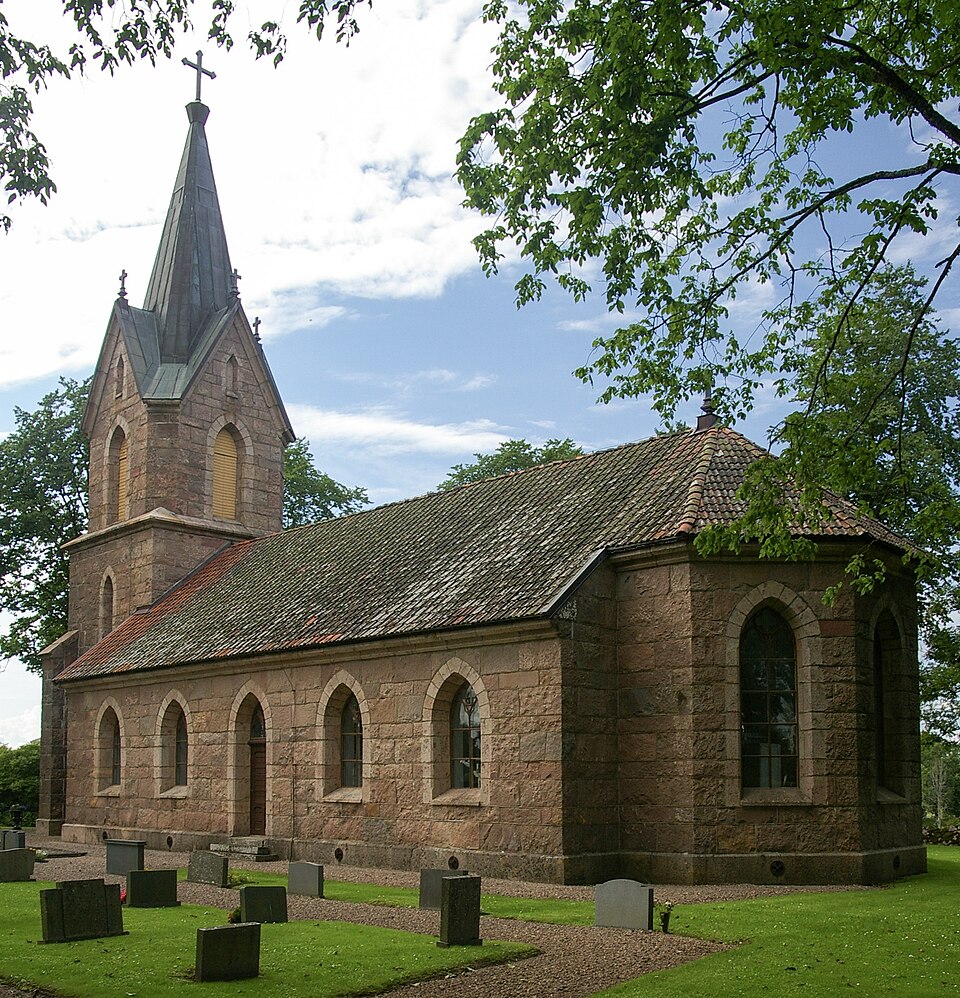 Vistorps kyrka (Swedish:Church of Vistorp) in Västergötland, Sweden.