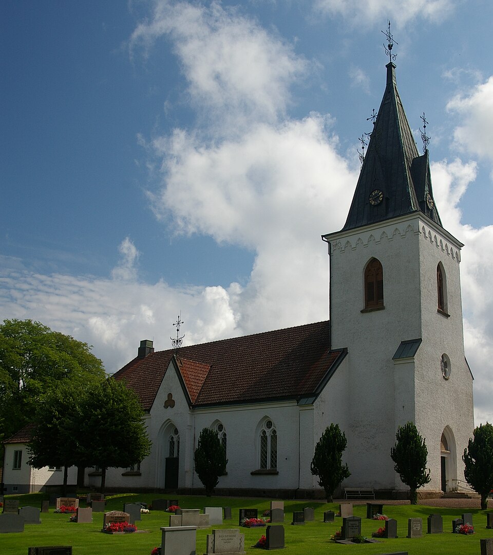 Åsarp-Smula kyrka (Swedish:Church of Åsarp-Smula) in Västergötland, Sweden.