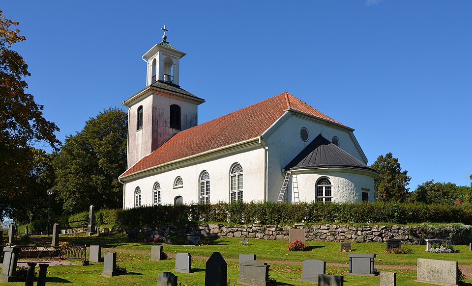 Kirche von Hössna, in der Gemeinde Ulricehamn, Västergötland
