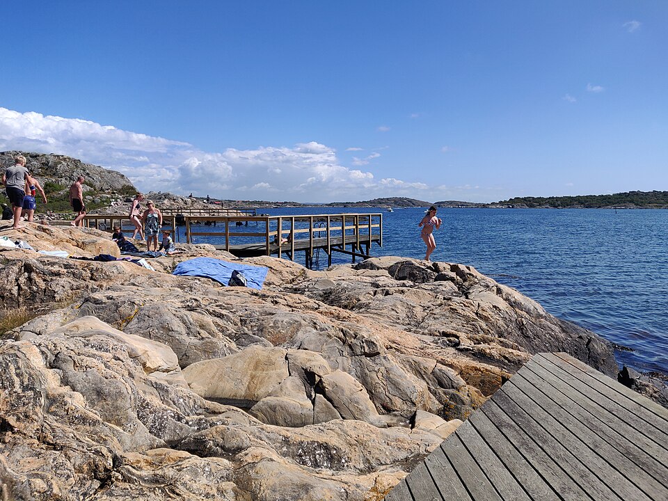 public beach Brännö Ramsdal