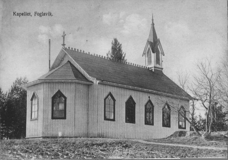 Fåglaviks kapell, Fåglavik, Sweden (old postcard)