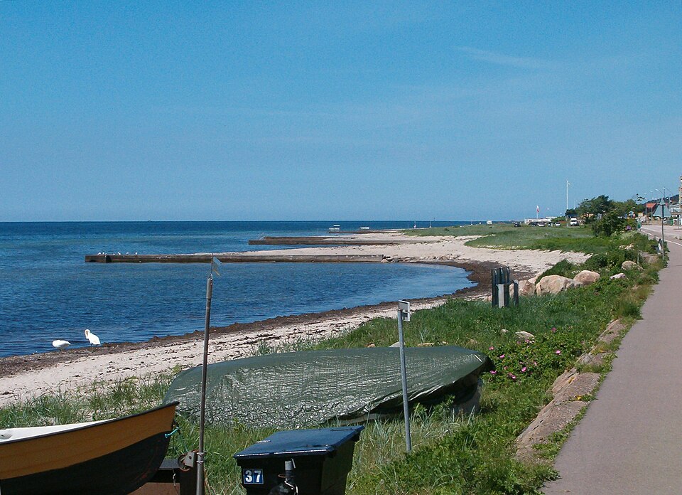 Vikingstrand beach i Helsingborg, Sweden