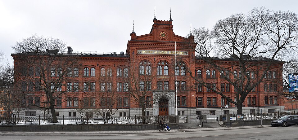 Norra Real. Roslagsgatan 1 Byggnadsår 1888-91, arkitekt Per Emanuel Werming, byggherre Skoldirektionen, byggmästare Stadens byggnadskontor This is a photo of a building (without protection) in Sweden,