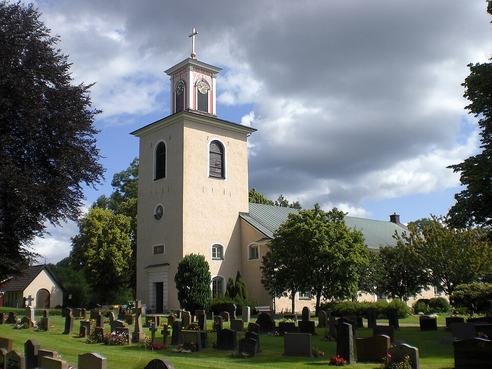 Ljuder church exterior, Småland, Sweden