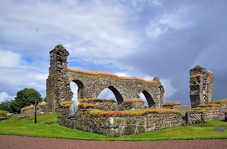 The ruins of medieval nunnery i Gudhem not so far from the town Falköping in Sweden.
