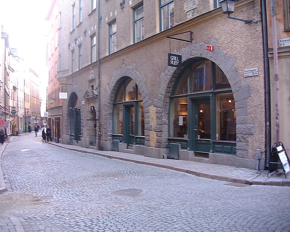 14, w:Österlånggatan, Gamla stan, Stockholm. Arkitekt I G Claeson. Byggnadsår 1888—89