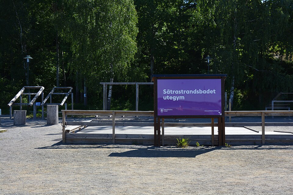 Sätrastrandsbadet, utegym