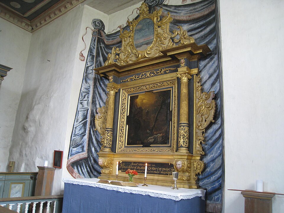 Altartavlan i slottskapellet vid Wenngarns slott.