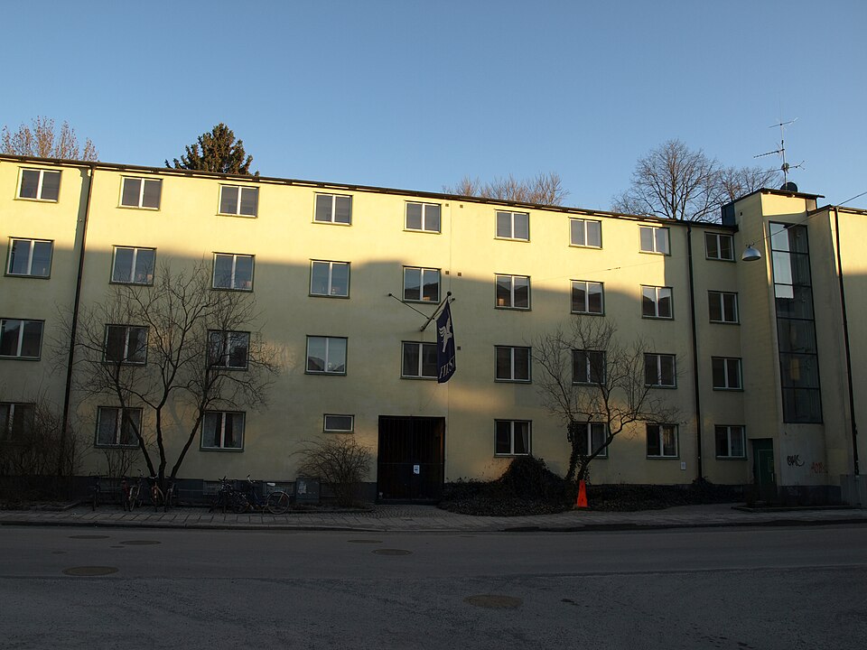"Klosettpalatset", "The loo palace" in Uppsala, Sweden. A classic student home built 1936, which has got its name because it was the first student housing in Uppsala to be equipped with toilets with w