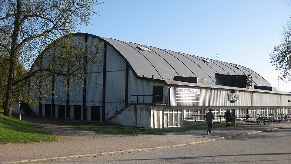 Old sports arena in Lund, Sweden