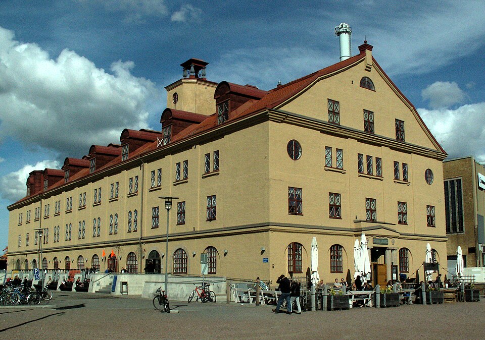 Lagerhuset, Göteborg, södra gaveln och västra långsidan.