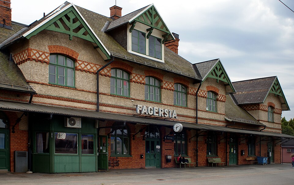 Fagersta train station.