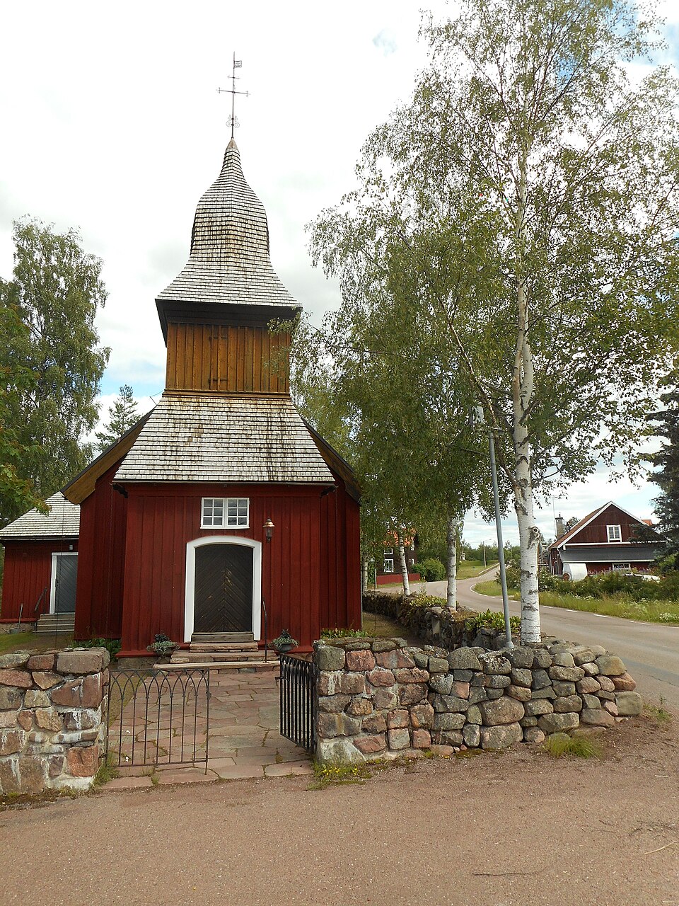 The chapel building of "Oxbergs kapell" at Vasaloppsvägen 752 in Oxberg, Mora Municipality
