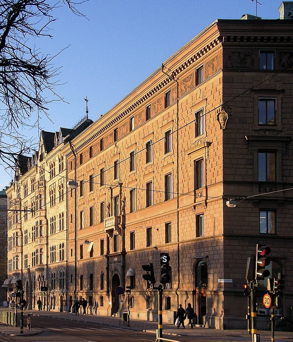 Hus "Strandvägen nr 19-21" i Stockholm, arkitekt Clason.