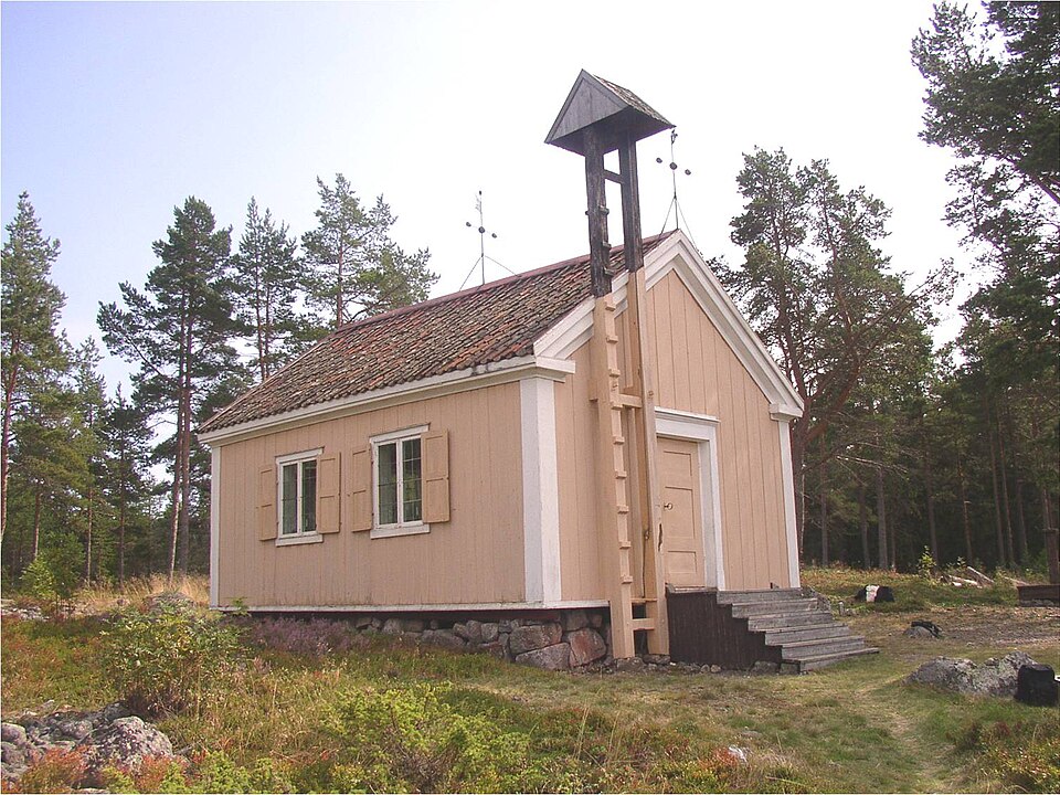 Kråkö kapell från nordväst.