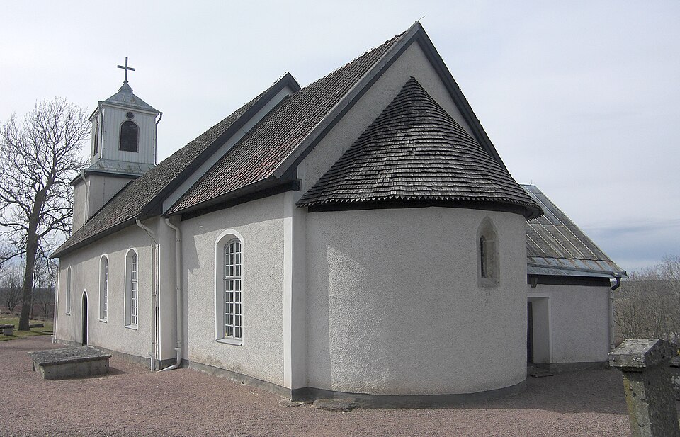 Vilske-Kleva church is 12th Century church in romanesque style in the Diocese of Skara, Sweden (or Vilske-Kleva parish, Vilske hundred, Västergötland, or Falköping Municipality, Västra Götaland). Exte