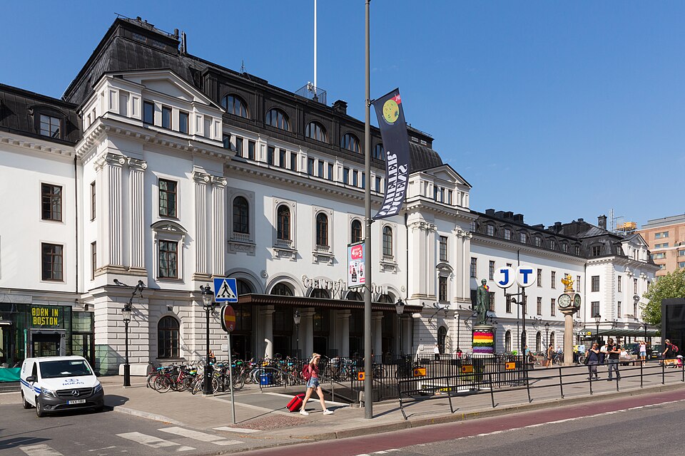 The facade of Stockholms Centralstation, seen from Centralplan