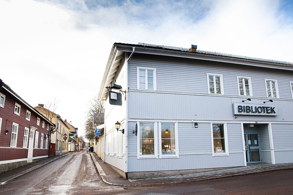 The city library of Säter in Dalarnas county, Sweden.