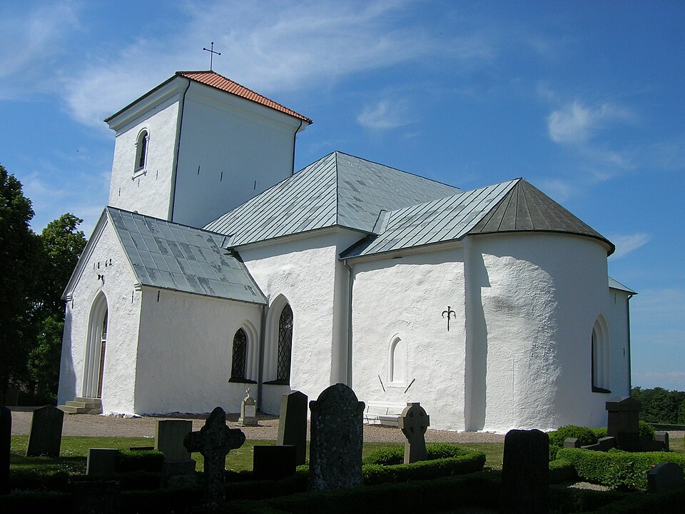 Andrarum Church, Tomelilla Municipality, Scania, Diocese of Lund, Sweden.