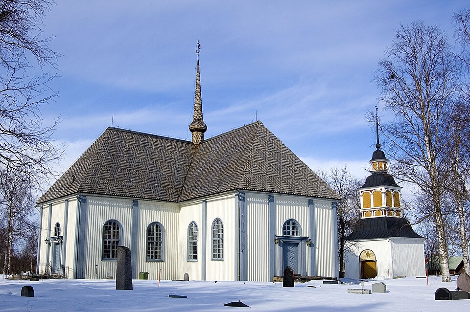 Karl Gustav Church in Karungi, Haparanda, Sweden.
