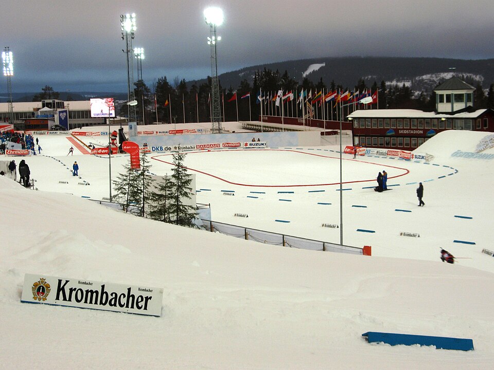 Östersunds skidstadion under skidskytte vm 2008
