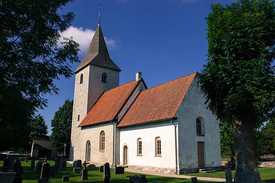 Igrexa de Viklau, na illa sueca de Gotland.