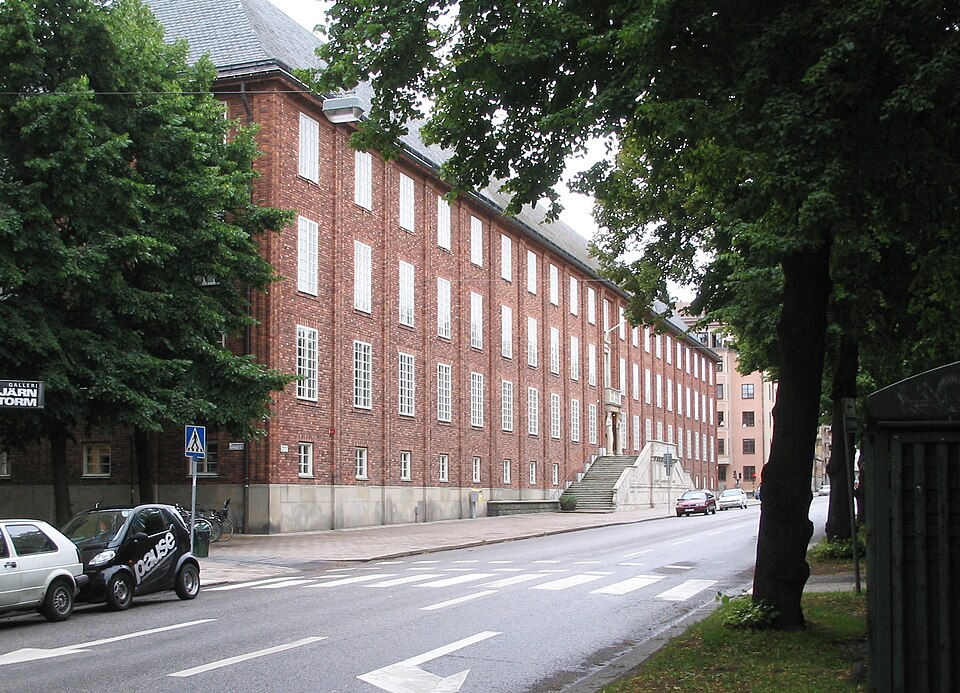 The swedish patent office, located on Valhallavägen in Stockholm.