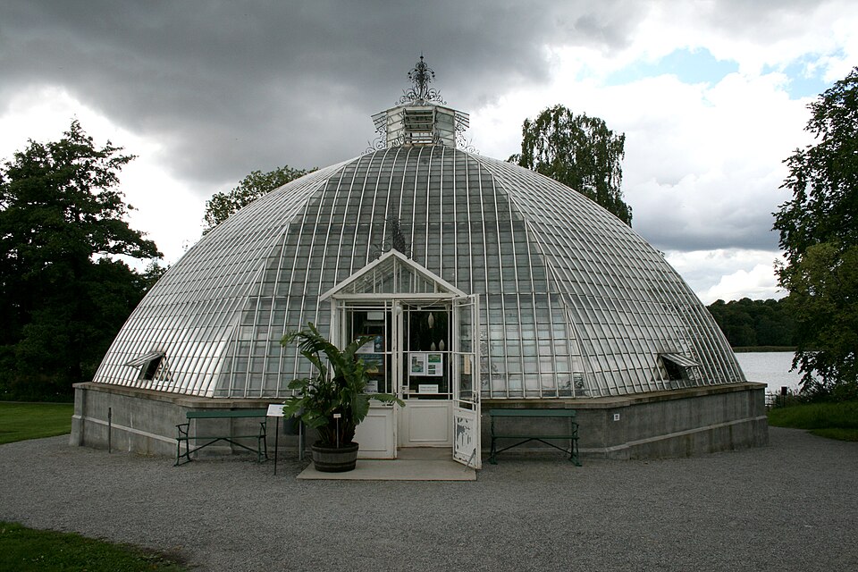 Victoria greenhouse in Bergian Garden, Stockholm
