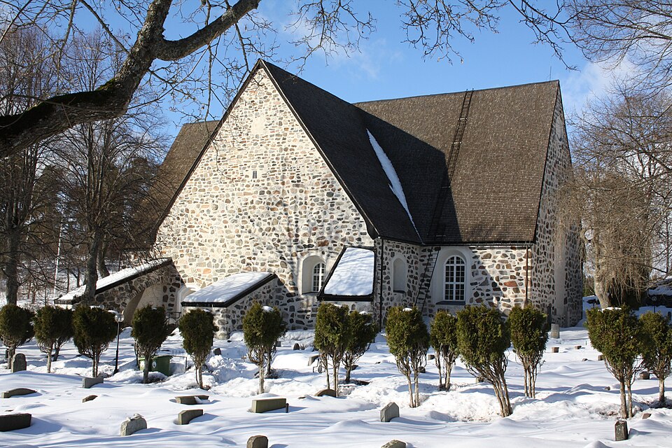 The church in Värmdö, east of Stockholm, Sweden