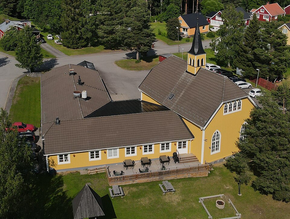 Ersmarks kyrka i juli 2023.