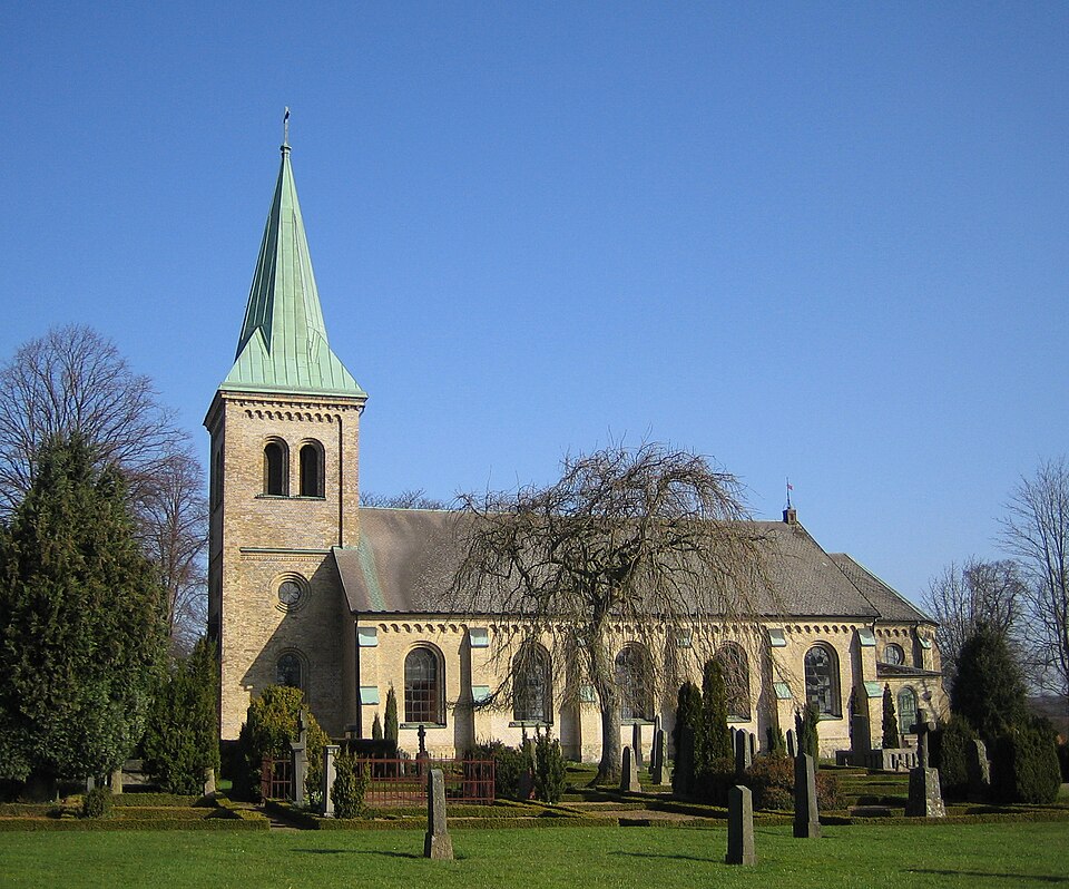 Svalövs kyrka in Skåne, Sweden This is a photo of an ecclesiastical monument in Sweden, number 21300000004090 (sub-number: 21400000440067) in the RAÄ buildings database.