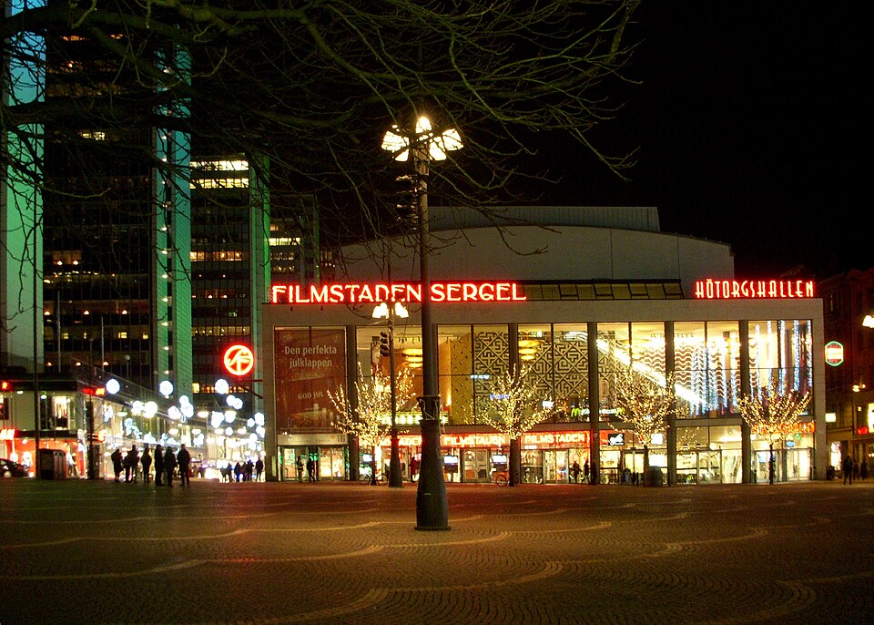 Hötorget och Filmstaden Sergel i Stockholm den 2:a advent 2008