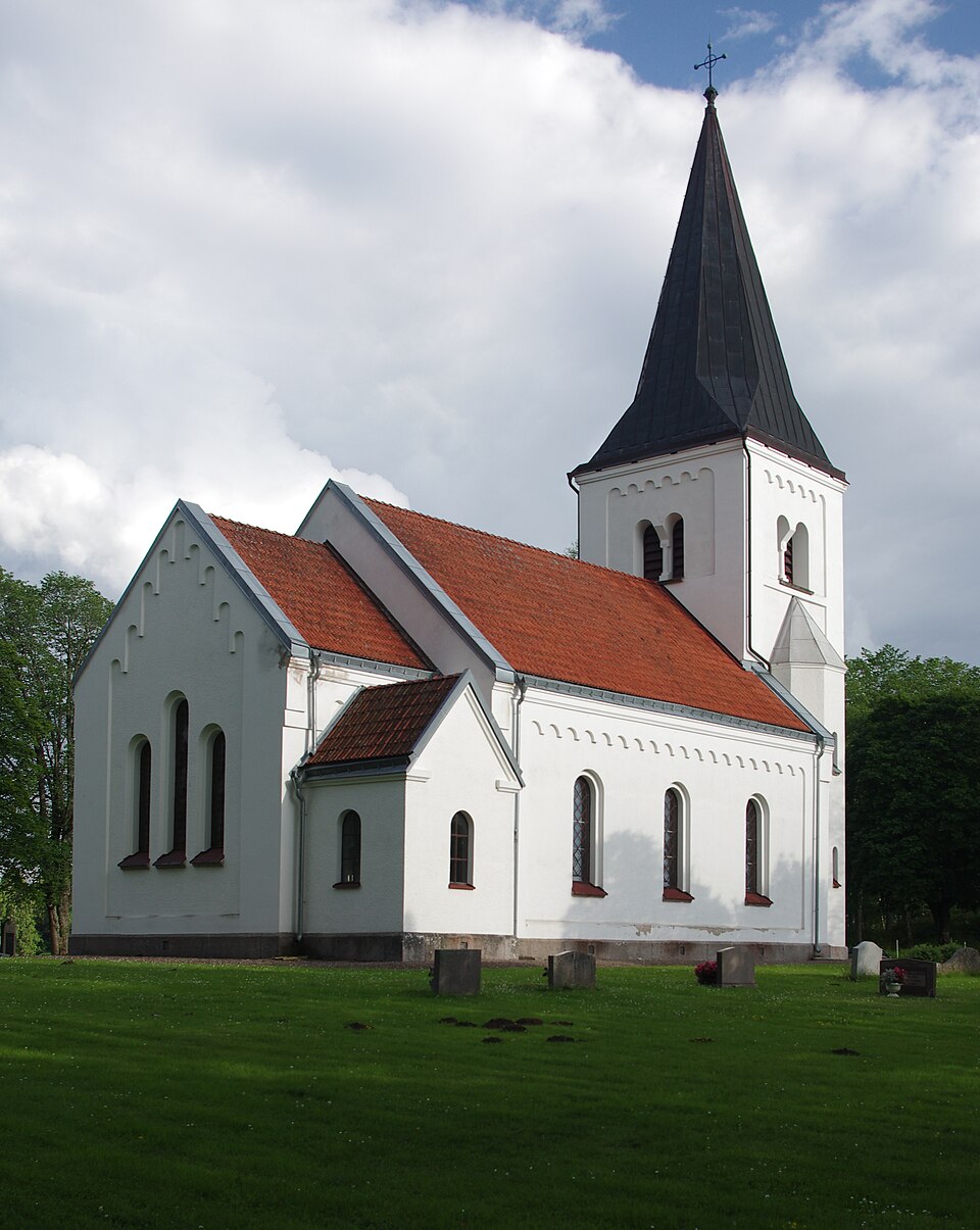The new church of Suntak in Västergötland, Sweden.