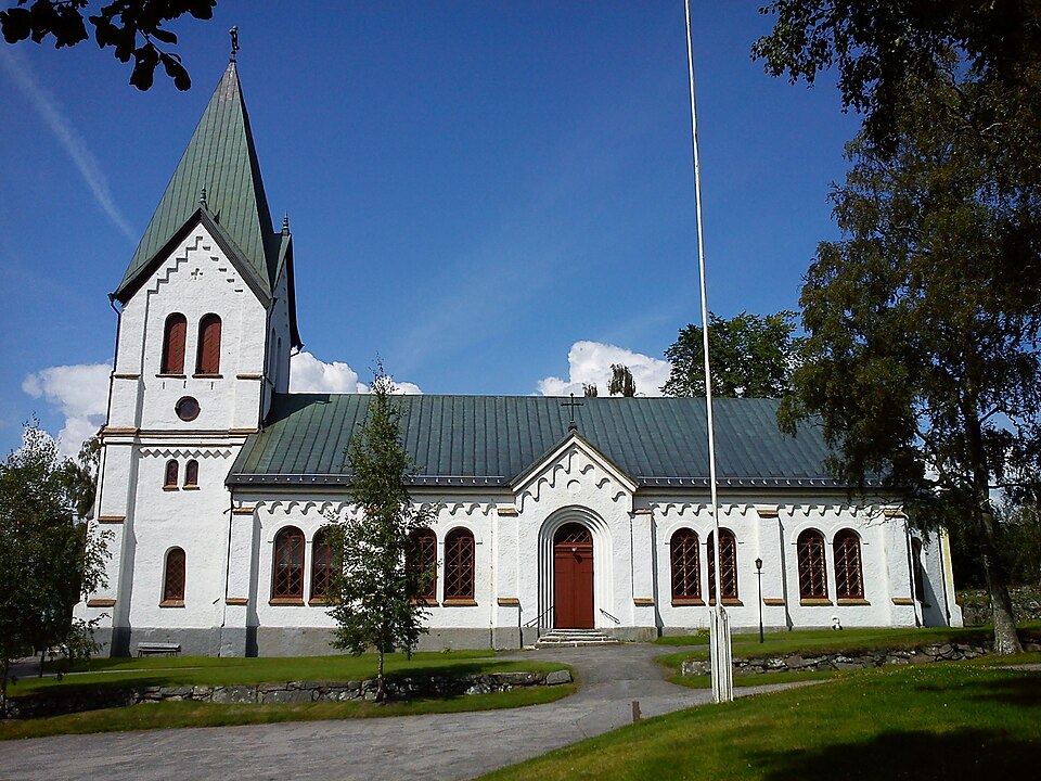 The church of Lane-Ryr (Uddevalla, Sweden). Photo taken from south.