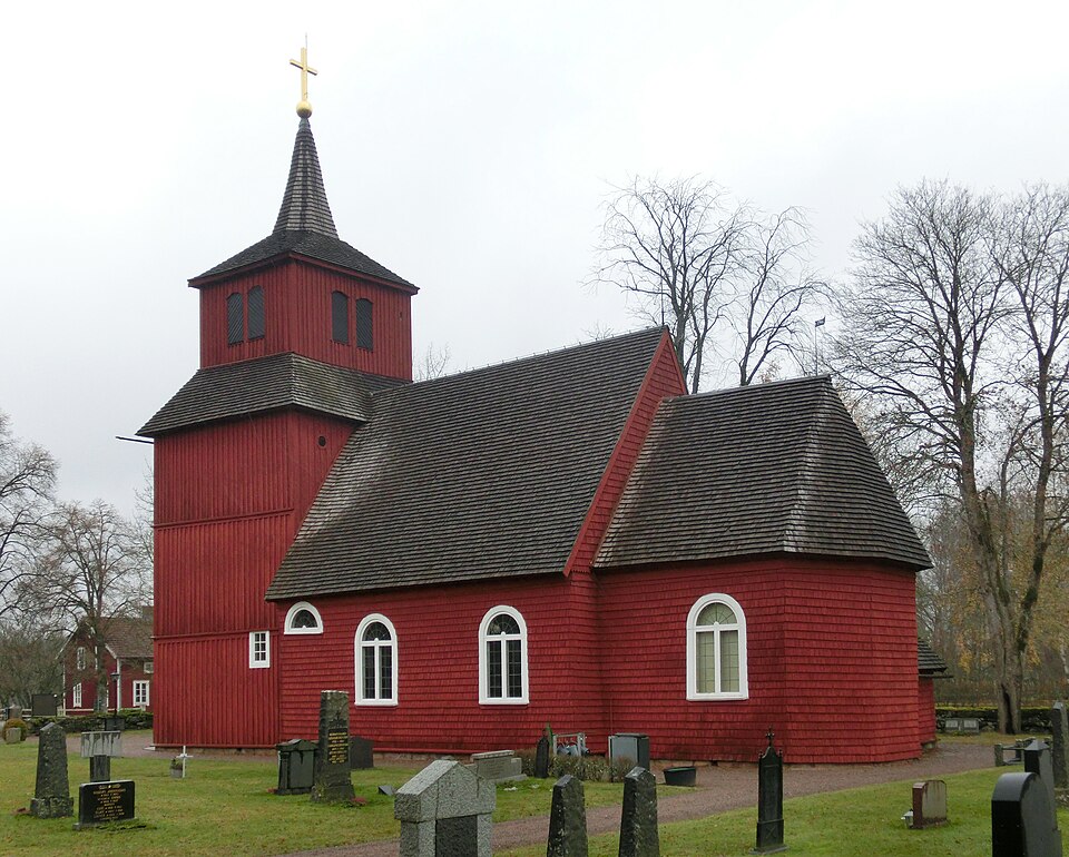 Kävsjö kyrka i Gnosjö kommun, Jönköpings län, Småland, Växjö stift, Sverige.