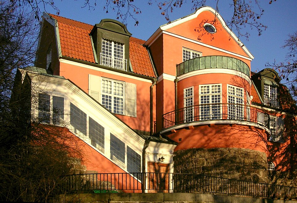 Villa Bergabo av Ferdinand Boberg vid Djurgårdsvägen på Södra Djurgården, Stockholm