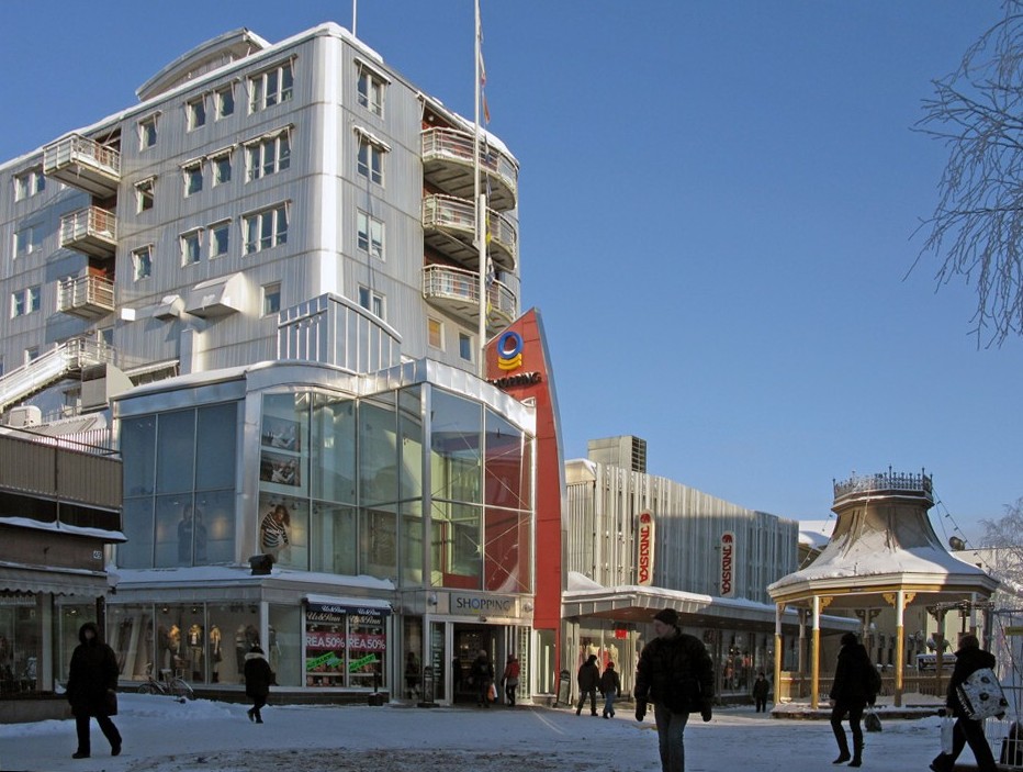 The shopping mall 'Shopping' in Luleå, inaugurated in 1955