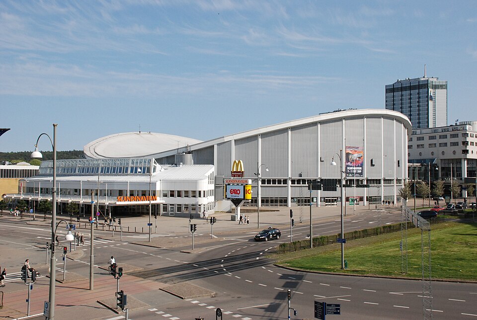 The Scandinavium Arena in Gothenburg, Sweden (Northern Europe).