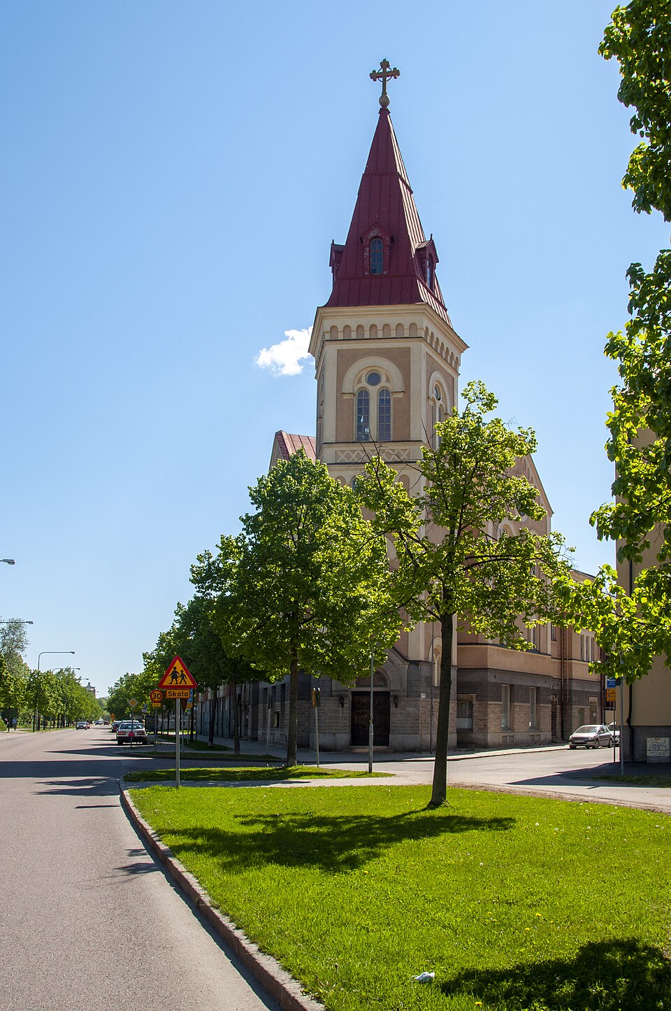 F.d. Immanuelskyrkan i Gävle. Invigd 1904 för Gävle 1:a Baptistförsamling. Arkitekt: Erik Alfred Hedin