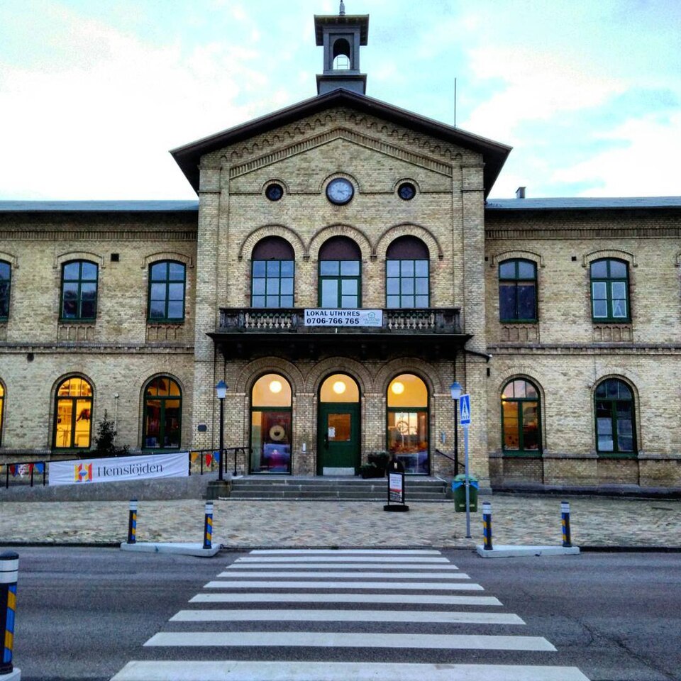 Old train station in Landskrona. No longer in use as a train station.