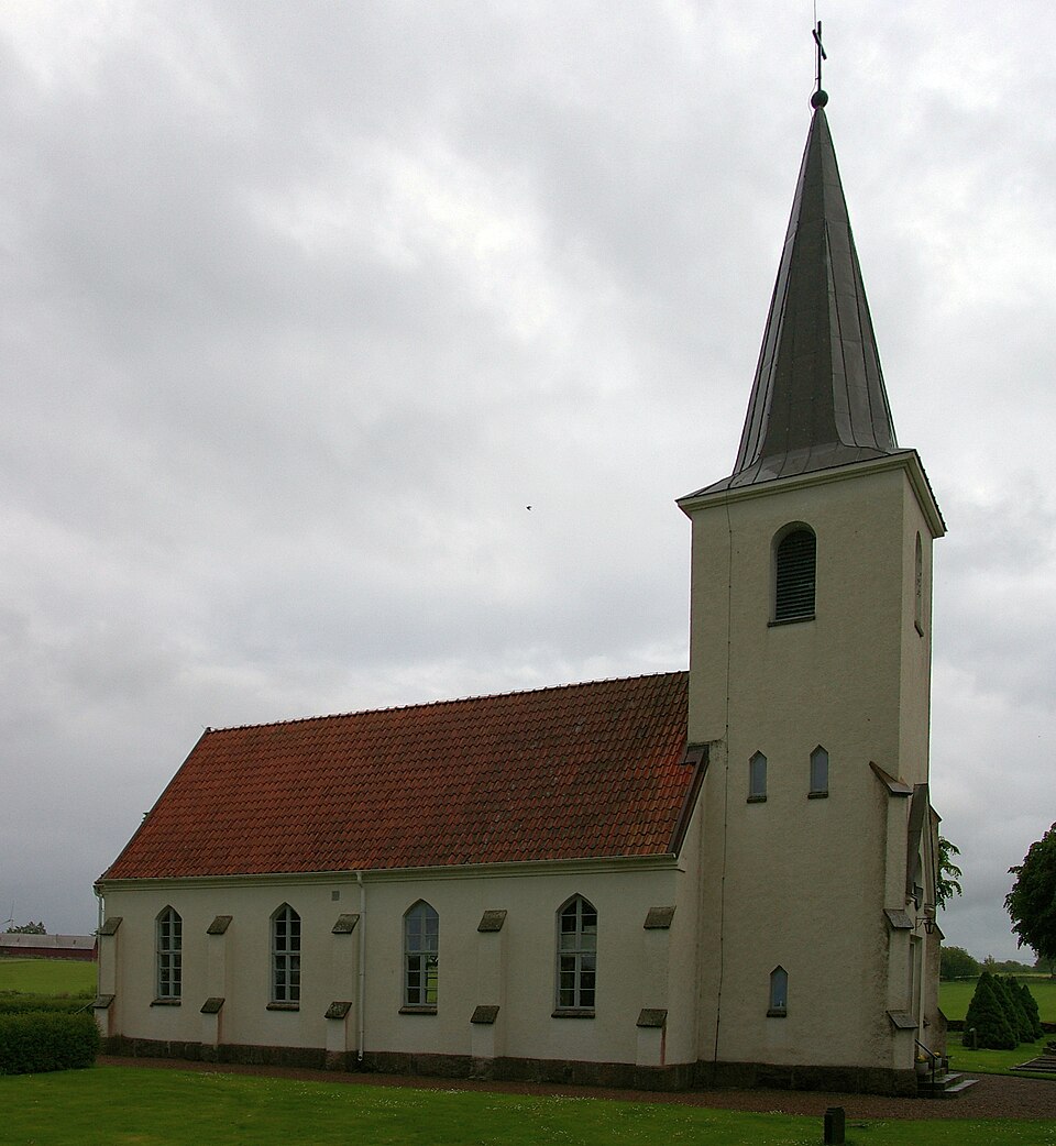 Östra Tunhems kyrka (swedish:Church of Östra Tunhem) in Västergötland, Sweden. Built in 1949