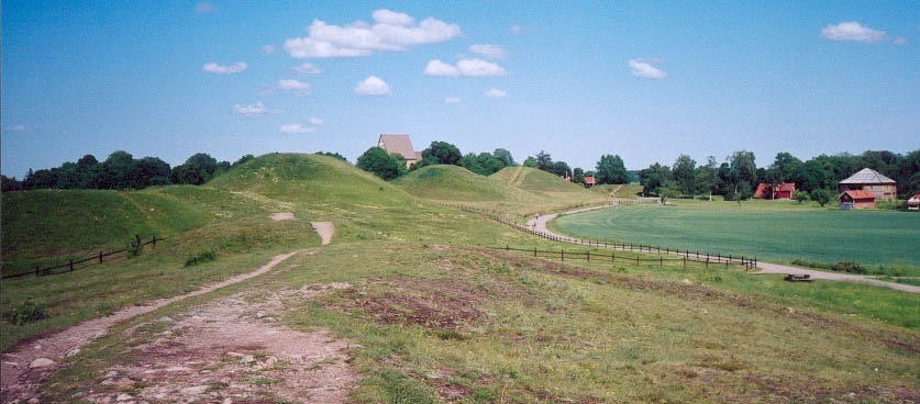 Royal mounds in Gamla Uppsala ("Old Uppsala") in Sweden.