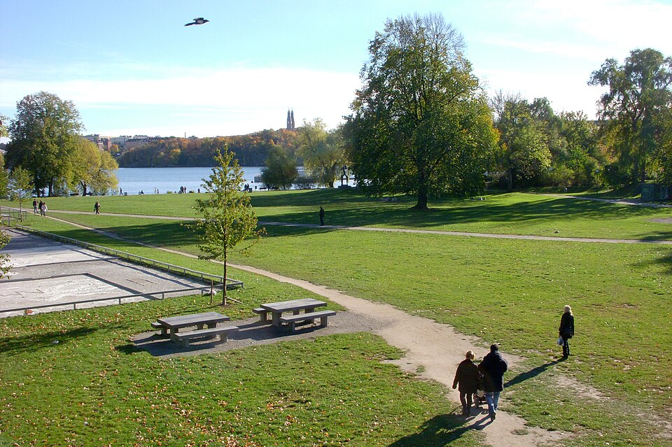 Rålambshovsparken i Stockholm, mot syd