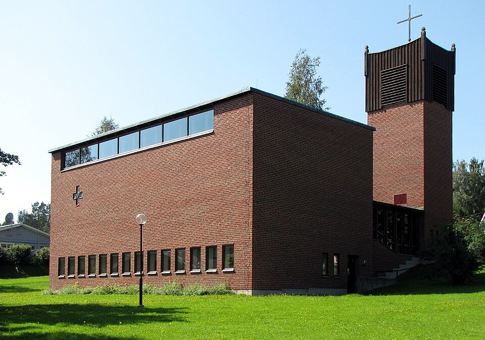 Domsjö kyrka — a Modernist style church in Domsjö, Sweden.