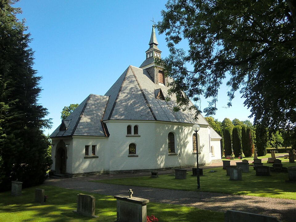 Hönsäter chapel close to the mountain Kinnekulle, Västergötland, Sweden